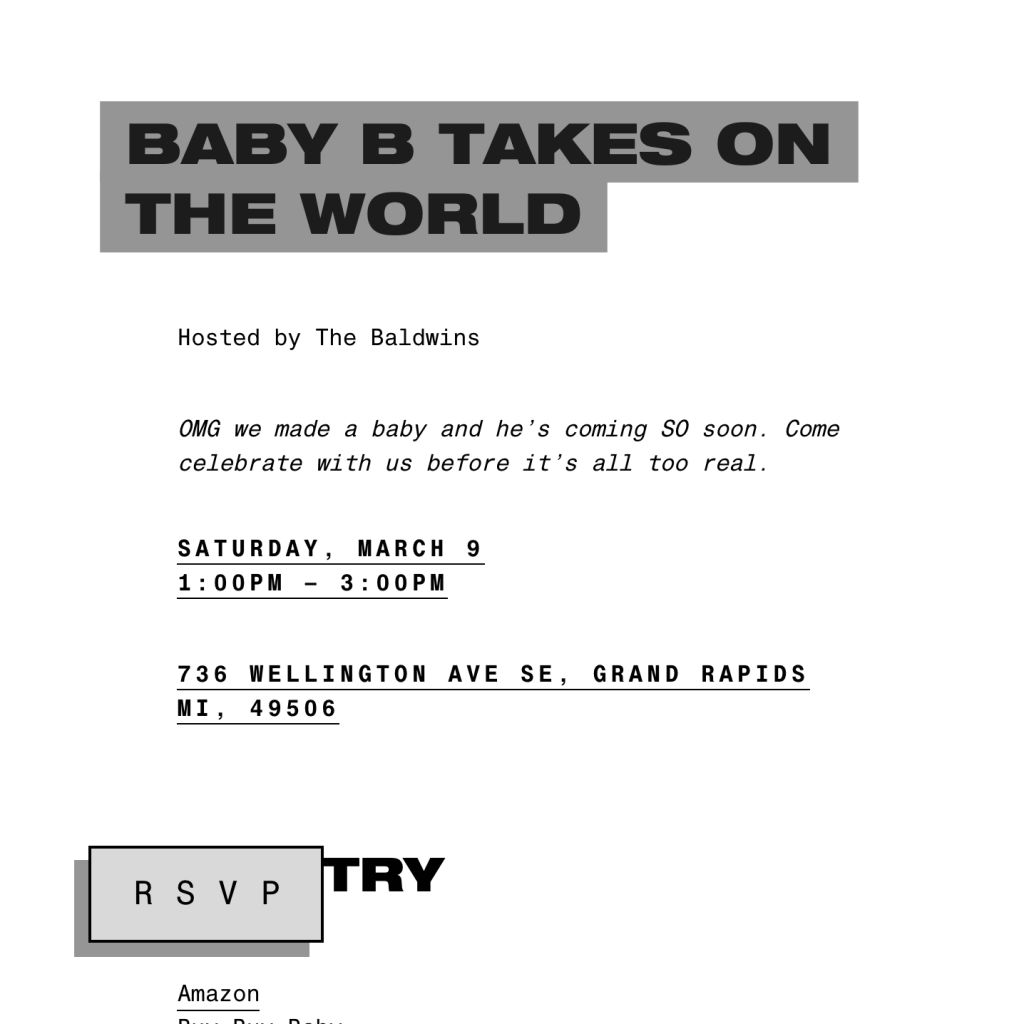 Baby shower invitations online at Paperless Post