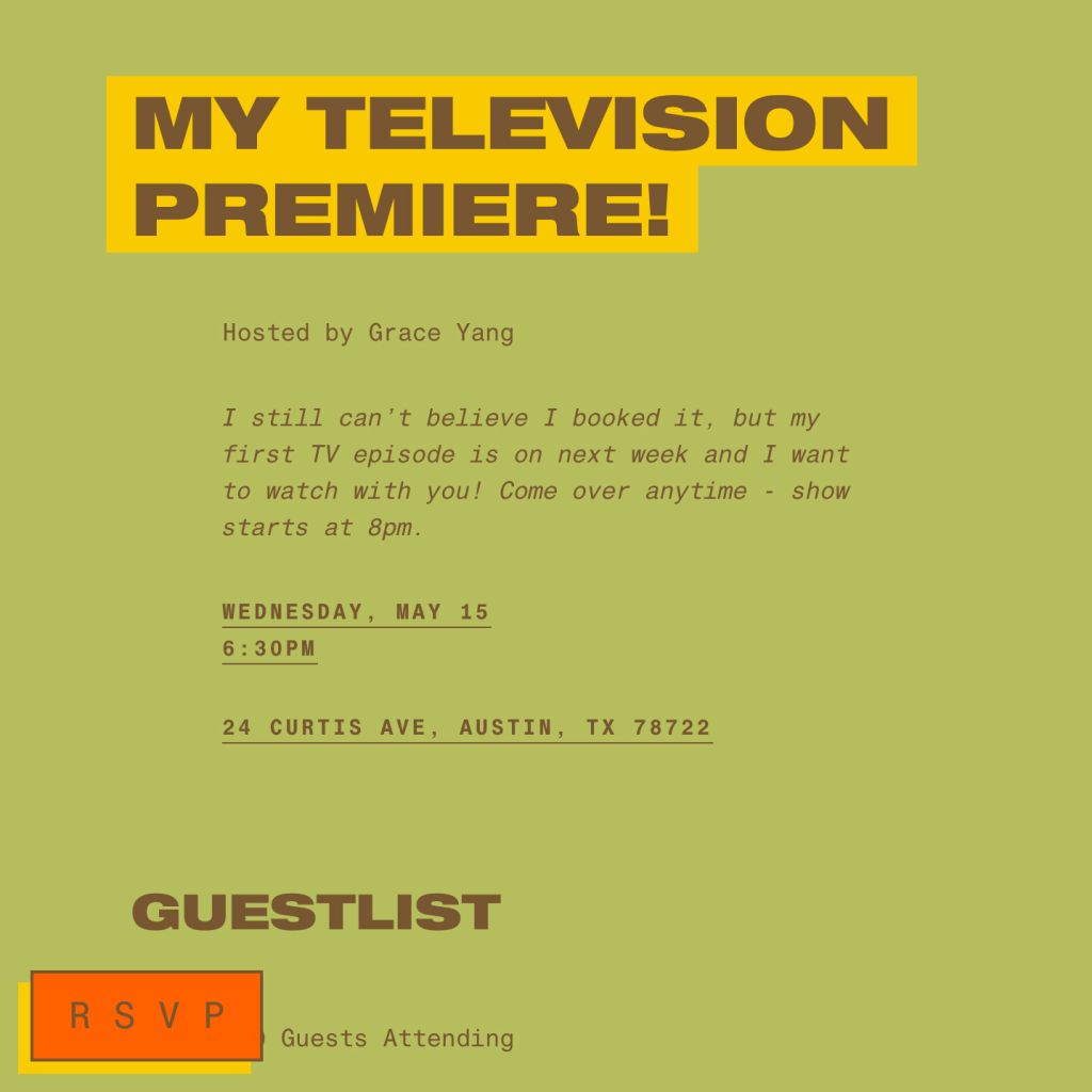 Viewing party invitations online at Paperless Post