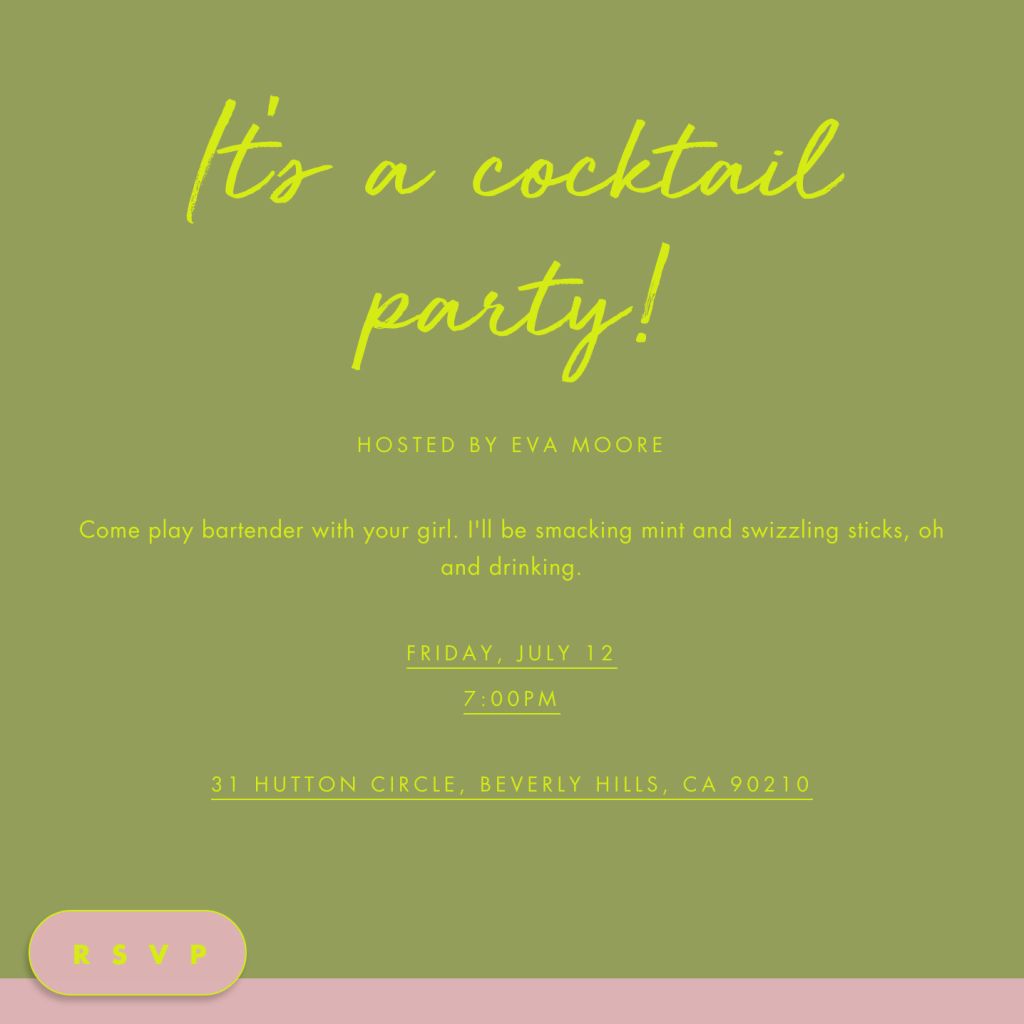Cocktail party invitations online at Paperless Post