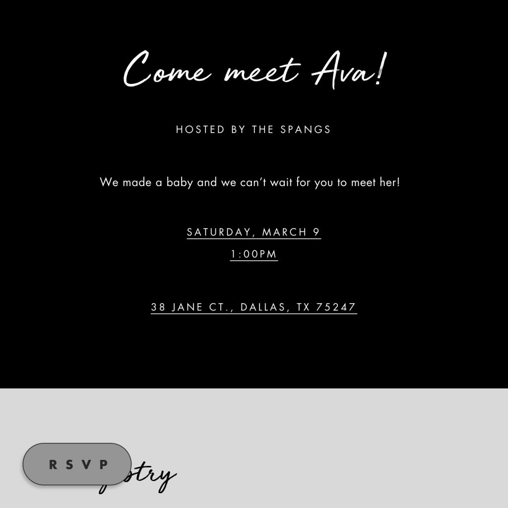 Baby shower invitations online at Paperless Post