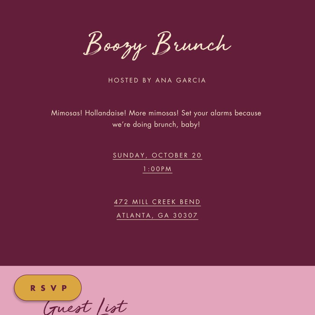 Brunch invitations online at Paperless Post