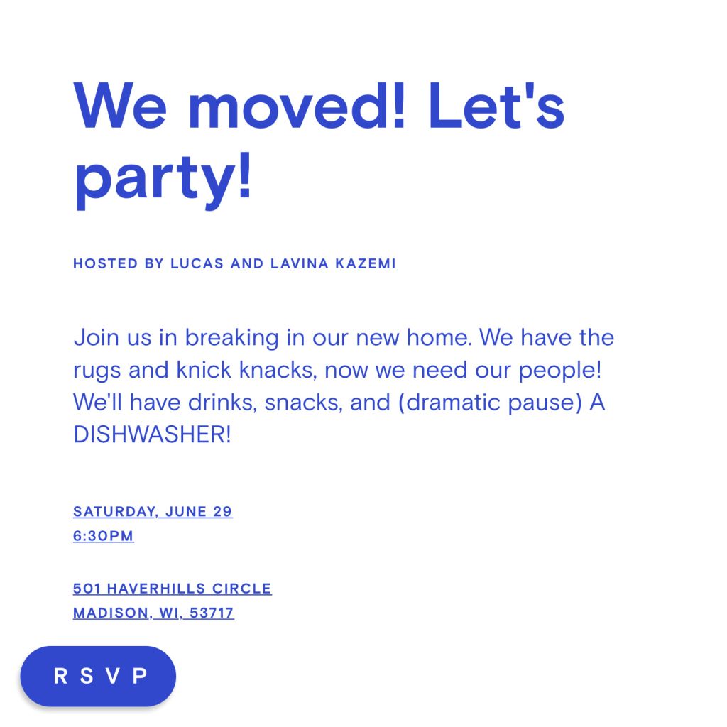 Housewarming party invitations - online at Paperless Post