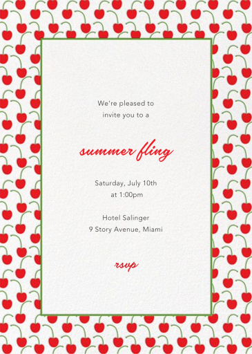 Cherries - Party Invitation by Paperless Post