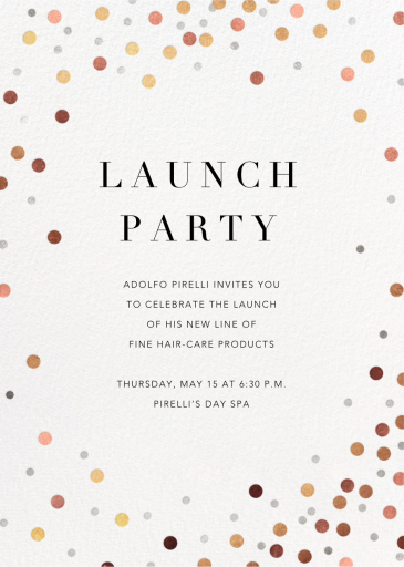 Coriandoli - Business Event Invitation by Paperless Post