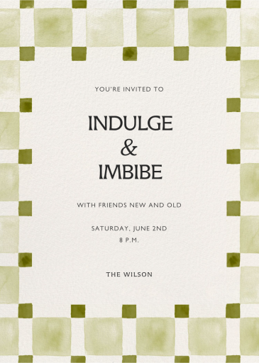 Organic Check - Dinner Party Invitation by Paperless Post