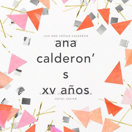 Scatter - Quinceañera Invitation by CONFETTISYSTEM