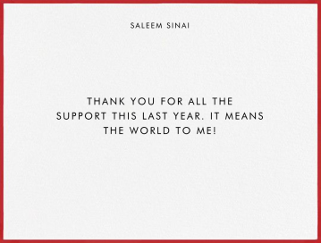 Hand Painted Border - Thank You Card by Paperless Post