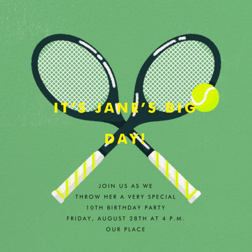 Mixed Doubles by Paperless Post