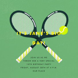 Mixed Doubles - Birthday Invitation by Paperless Post