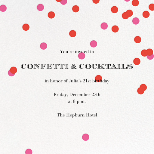 KS Come Celebrate - Birthday Invitation by kate spade new york