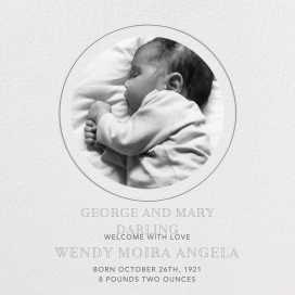 Peekaboo - Birth Announcement by Paperless Post