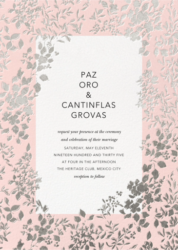 Richmond Park (Invitation) - Wedding Invitation by Oscar de la Renta
