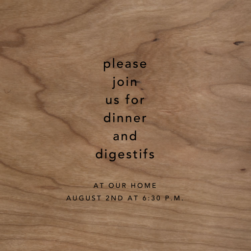 Wood Grain Light - Party Invitation by Paperless Post