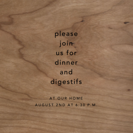 Wood Grain Light - Party Invitation by Paperless Post