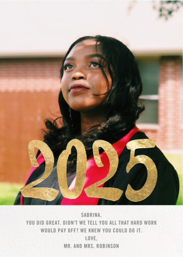 Person of the Year Photo - Graduation Card by Paperless Post