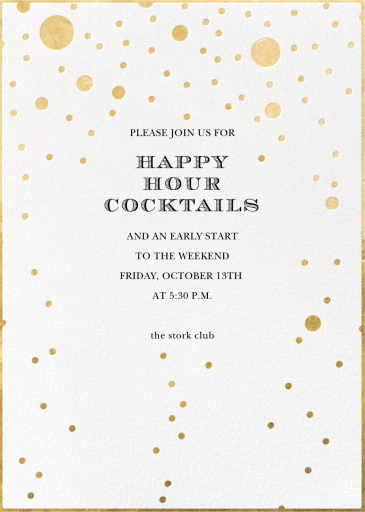 Gold Bubbles - Invitation by kate spade new york