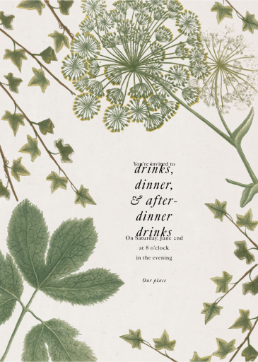 Green Garden - Spring Party Invitation by John Derian