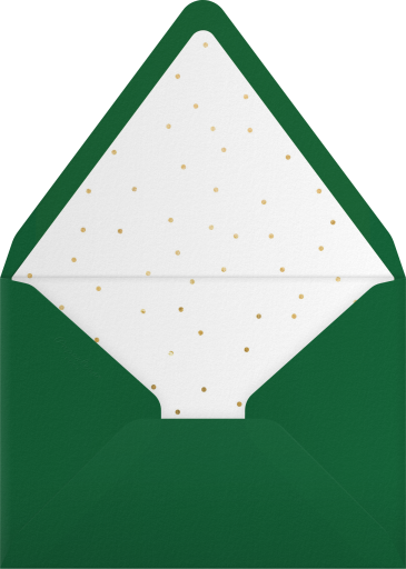 Illustrated Tree Bow Invitation Envelope