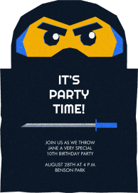 Ninja Cutout by Paperless Post