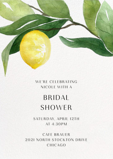Main Squeeze - Bridal Shower Invitation by Paperless Post