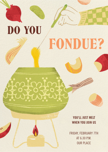 Let’s Fondue - Party Invitation by Paperless Post