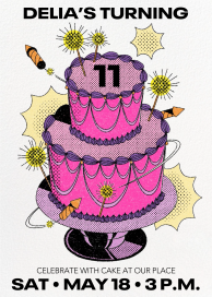 Cake Sparklers - Birthday Invitation by Paperless Post