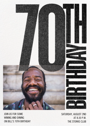 Biggie Photo - Birthday Invitation by Paperless Post