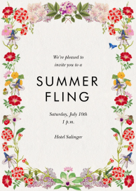 Orchid Bloom - Garden Party Invitation by Stephanie Fishwick