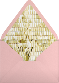 Sobres para invitaciones con gorros de fiesta y confeti
