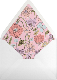 Gold Foil Florals - Liberty Envelope