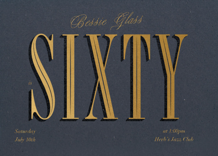 Gold Year - Birthday Invitation by Paperless Post