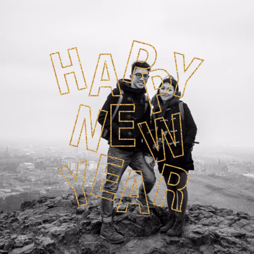 Jubilant Jumble - New Year's Card by Paperless Post