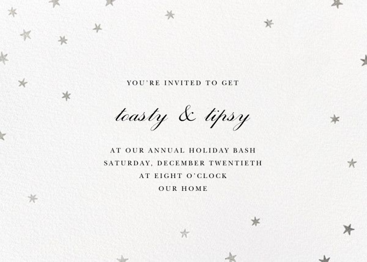 Nightly (Tall) - Winter Party Invitation by Paperless Post