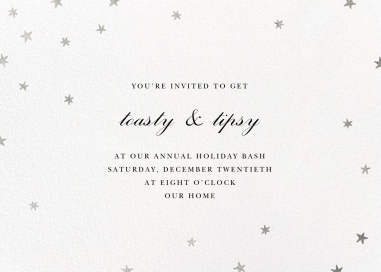 Nightly (Tall) - Holiday Party Invitation by Paperless Post