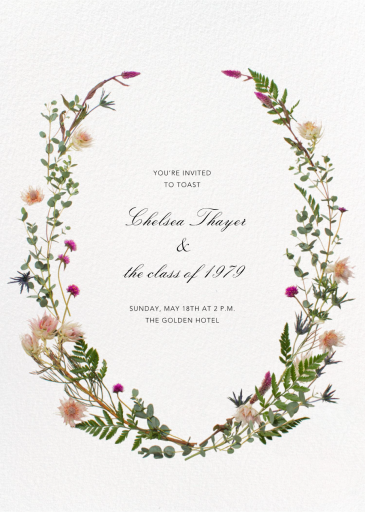 Fleurs Sauvages - Graduation Party Invitation by Paperless Post