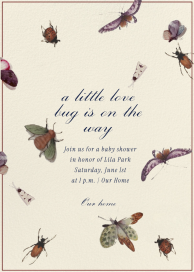 Vintage Bugs - Baby Shower Invitation by The V&A