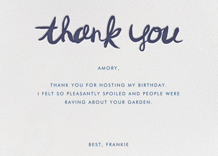 Brushed Thank You - Stationery by Linda and Harriett