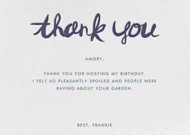 Brushed Thank You - Stationery by Linda and Harriett