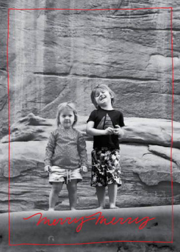 Cursive Holidays - Christmas Card by Linda and Harriett