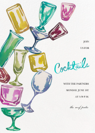Tipsy Cocktails - Cocktail Party Invitation by Happy Menocal