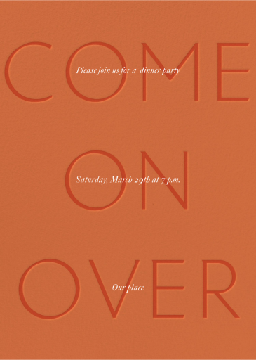 Subtle Text - Dinner Party Invitation by Paperless Post
