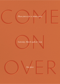 Subtle Text - Dinner Party Invitation by Paperless Post