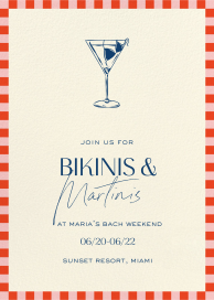 Bikinis and Martinis - Bachelorette Party Invitation by Paperless Post