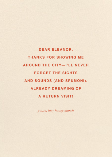 Handy Thank You (Barbara Dziadosz) - Thank You Card by Red Cap Cards - Back