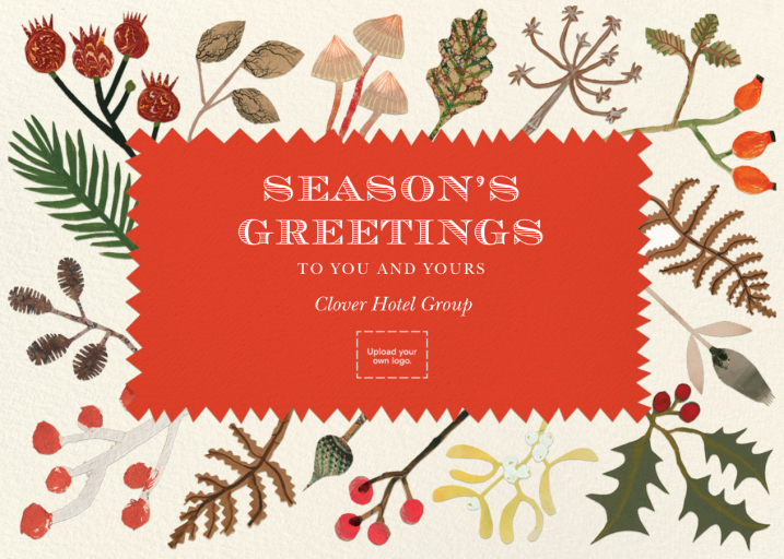 Winter Botanicals - Business Holiday Card by Hadley Paper Goods