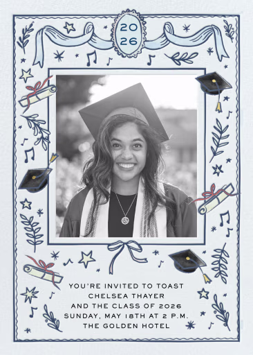 Grad Doodles - Graduation Party Invitation by Cheree Berry Paper & Design