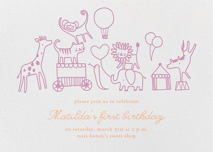 Circus Bonanza - Invitation by Little Cube