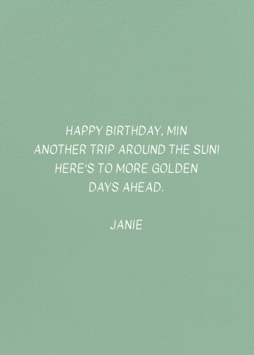 Heart of the Sea - Birthday Card by Hartland Cards - Back