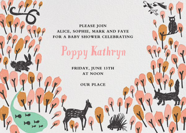 Forest Birthday - Baby Shower Invitation by Mr. Boddington's Studio