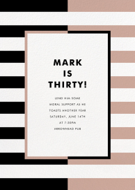 Colorblocked Stripes - Birthday Invitation by kate spade new york